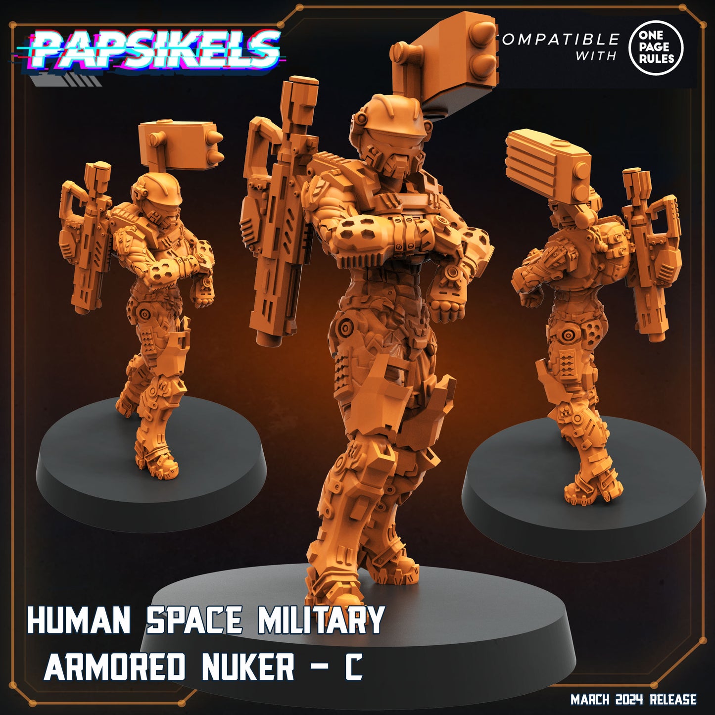 Human Space Military Armored Nuker - C