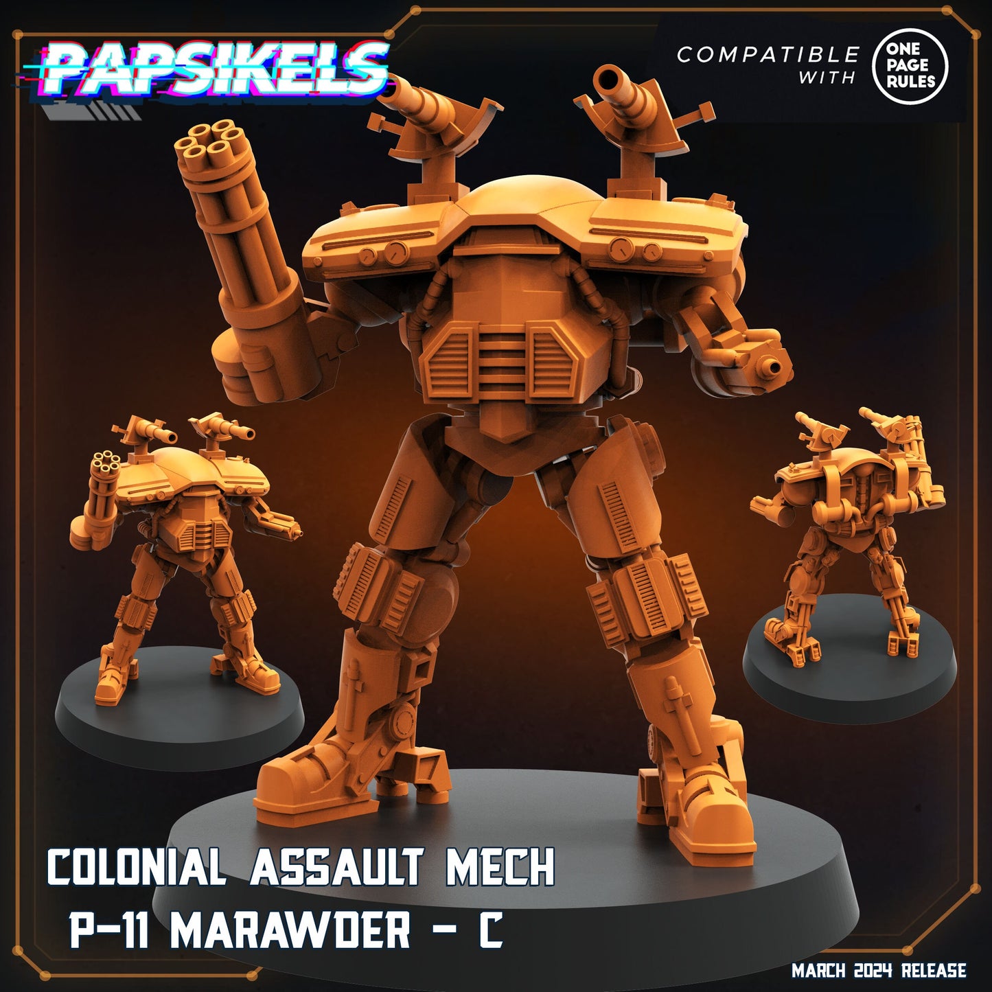 Colonial Assault Mech P-11 Marawder - C