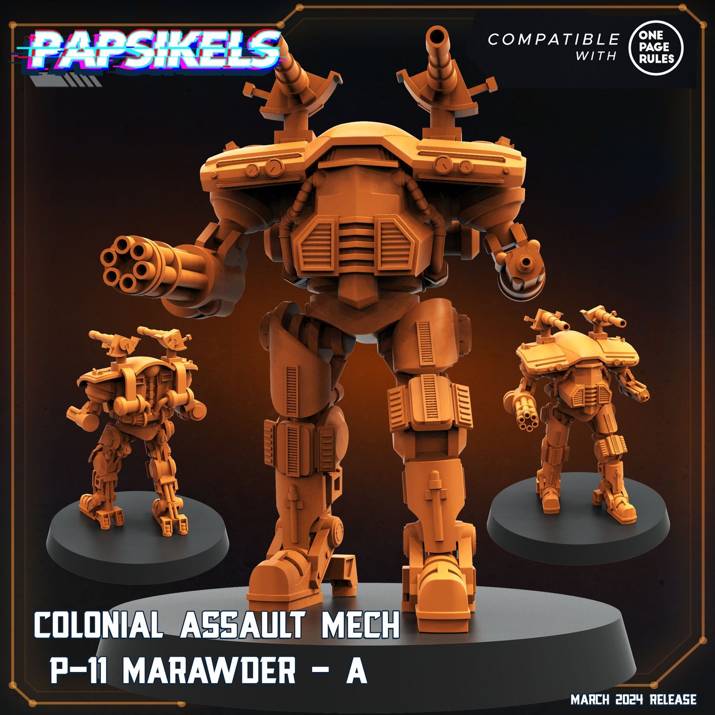 Colonial Assault Mech P-11 Marawder - A