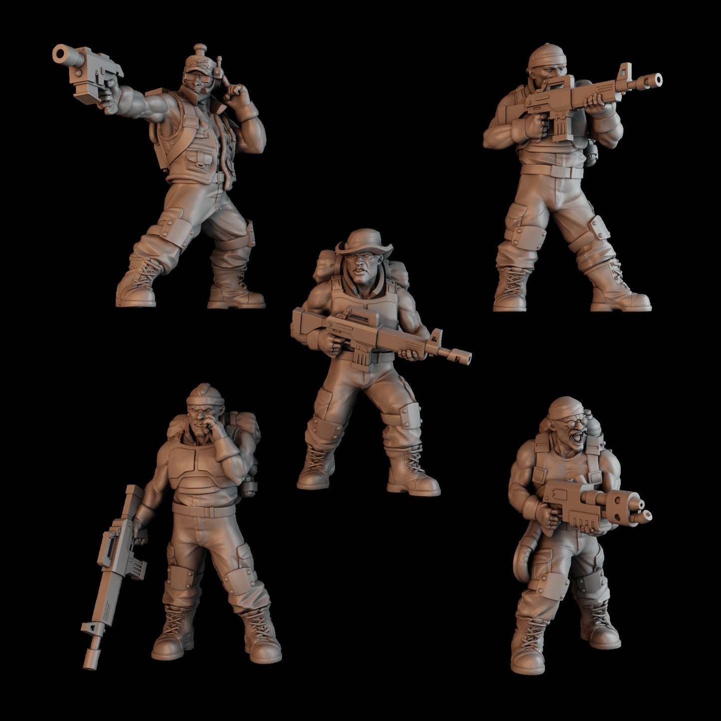 Green Hell Division Infantry Squad 2 - Set of 5