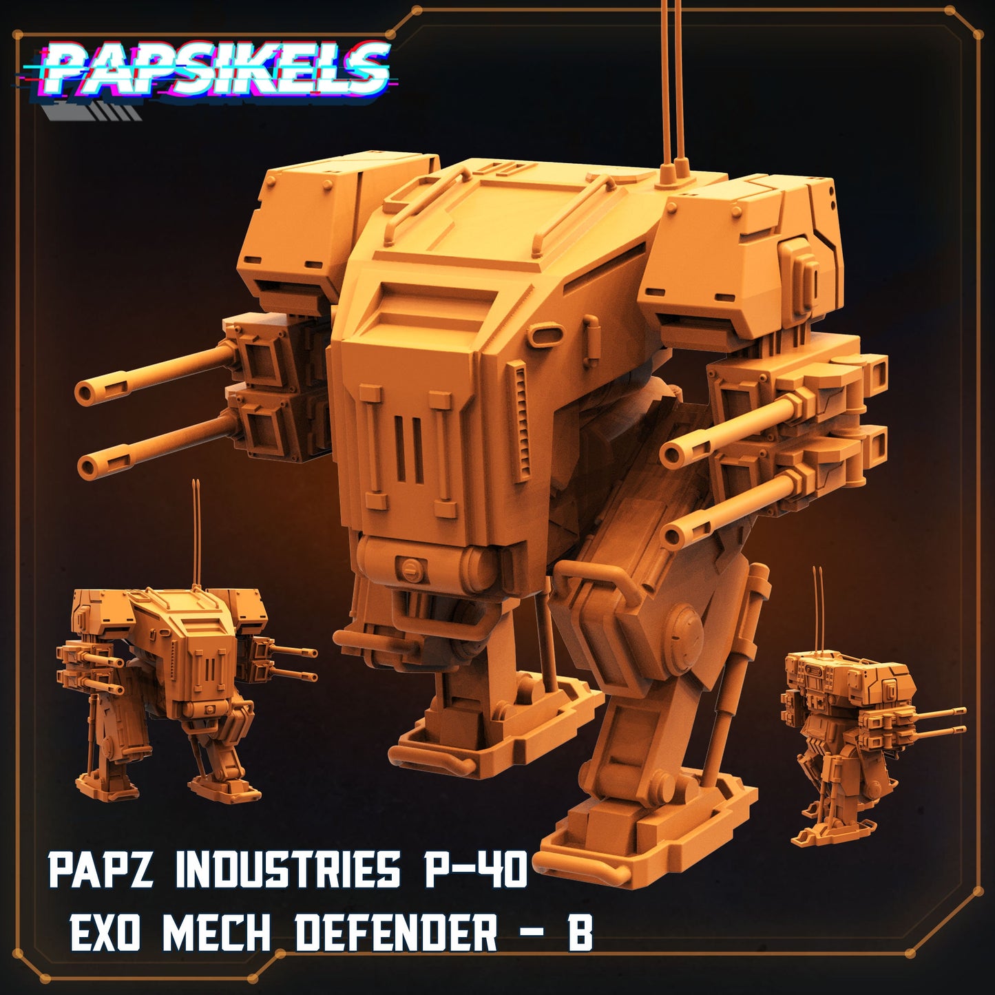 PAPZ Industries P-40 Exo Mech Defender - B