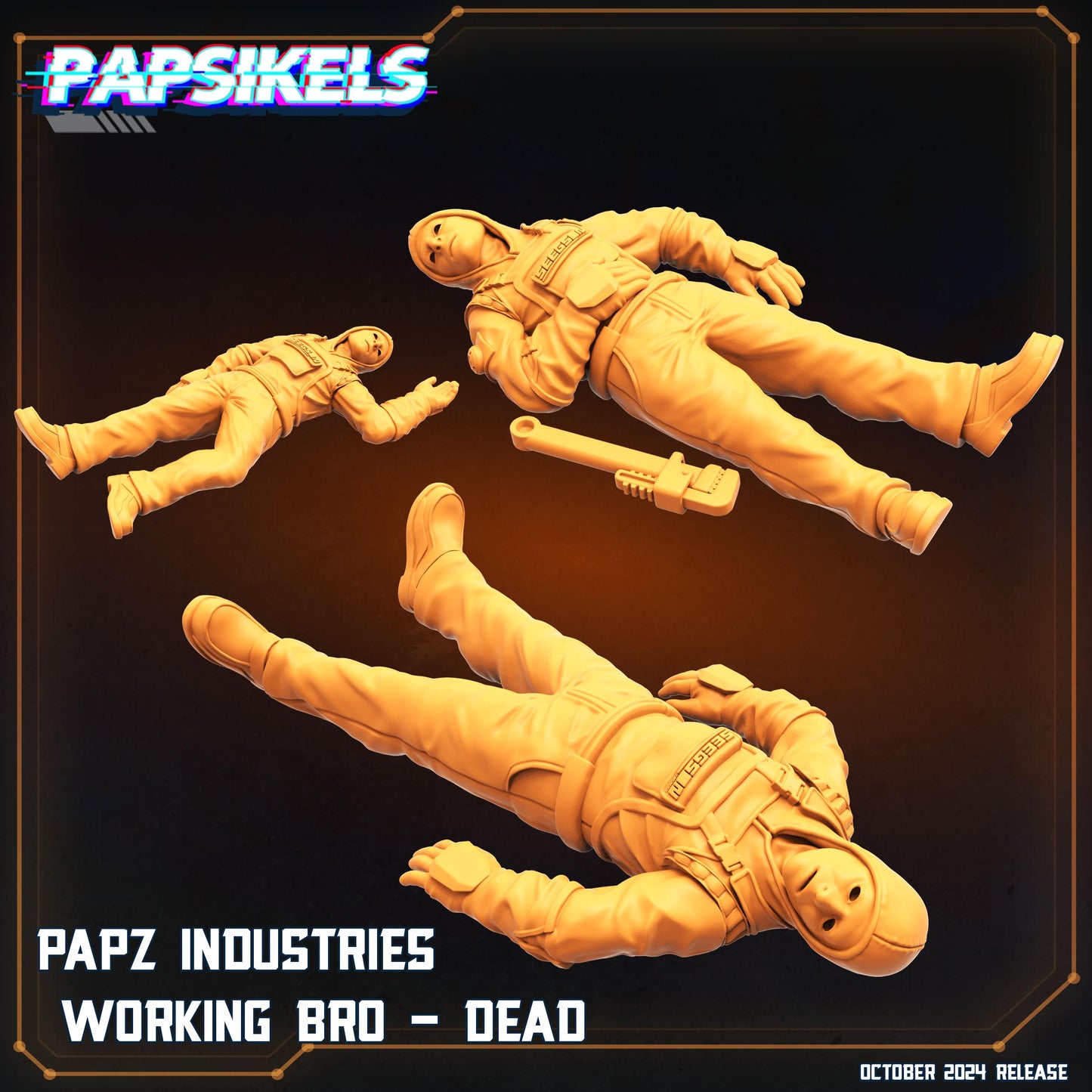 PAPZ Industries Working Bro Dead - Set of 3