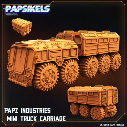 PAPZ Industries Mining Mini Truck and Carriage