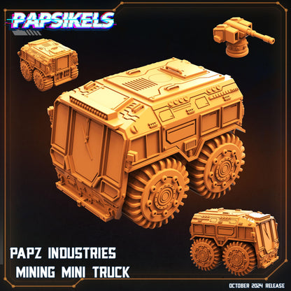 PAPZ Industries Mining Mini Truck and Carriage