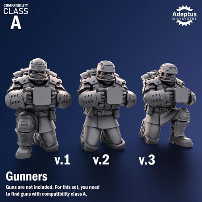 Steelstorm Regiment Heavy Weapons - Gunner Heavy Autocannon