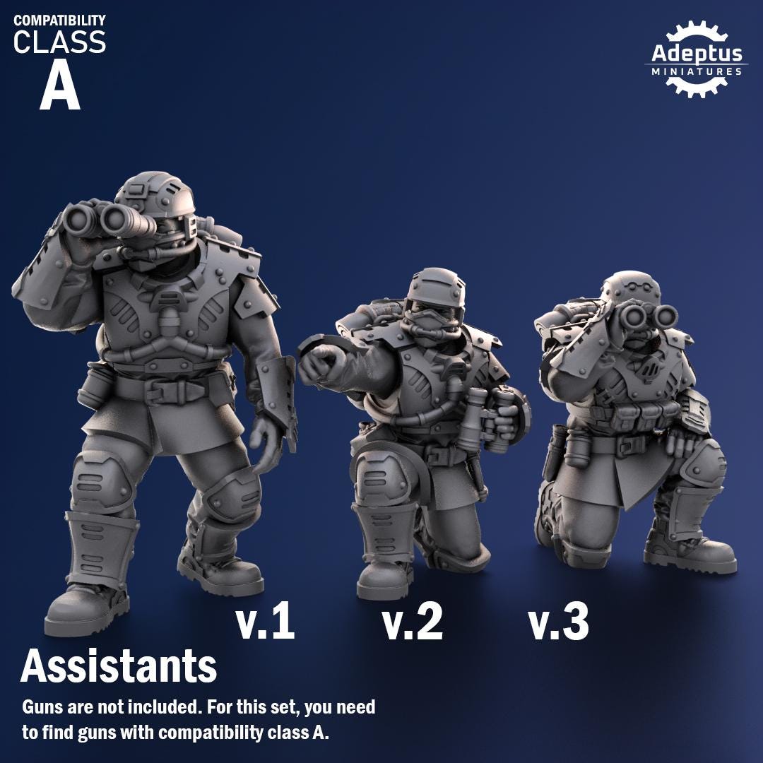 Steelstorm Regiment Heavy Weapons - Assistants