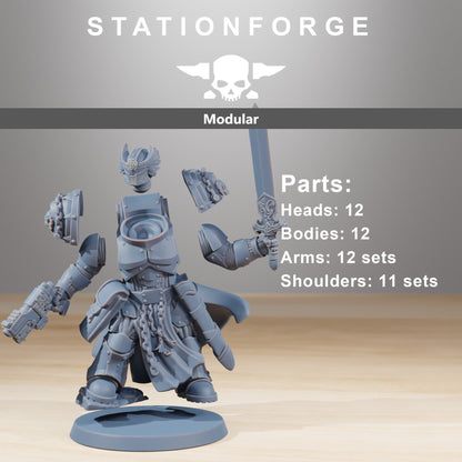 Socratis Reinforcers - Set of 12 | DnD Miniatures  | Wargame Proxy Minis | Sci-Fi | Cyberpunk