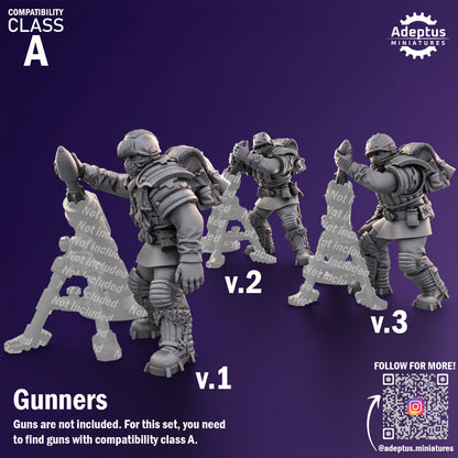 Heavy Weapons Team - Stormworn Troops - Set of 12 (heavy guns not included)