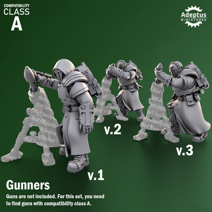 Heavy Weapons Team - Crusaders Covenant - Set of 12 (heavy guns not included)