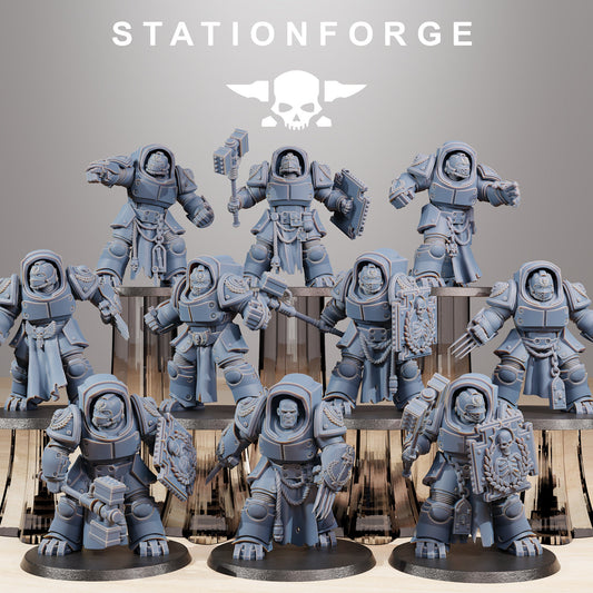 Socratis Melee Unit - Set of 10 |  Wargame Proxy | Sci-Fi | Cyberpunk