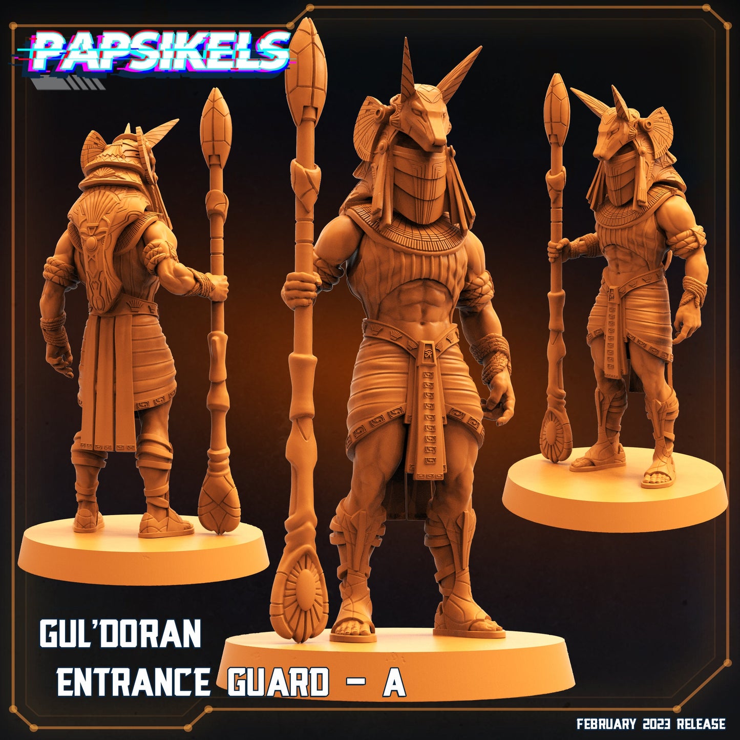 Gul'Doran Entrance Guard A - Resin 3D Print Alien Miniature | RPG | Sci fi | Cyberpunk | Role Playing | DnD | Papsikel Star Entrance