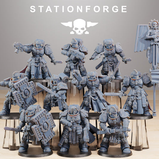 Socratis Guardmen - Set of 10 |  Wargame Proxy | Sci-Fi | Cyberpunk