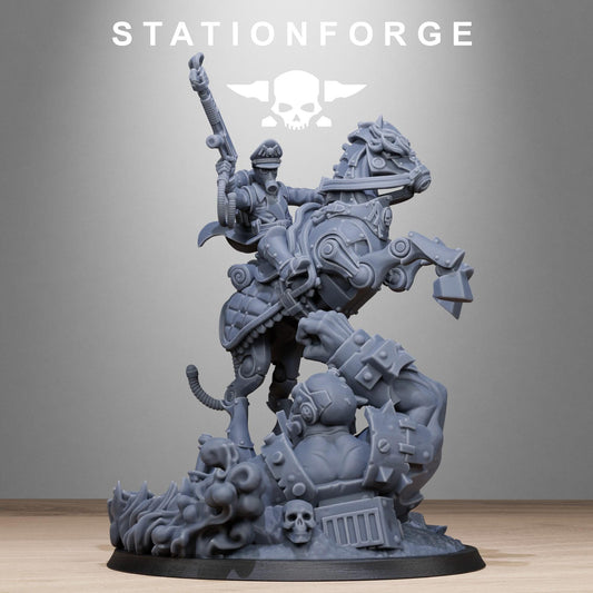 GrimGuard Officer Horseman | Grimdark | Sci-Fi Future | Tabletop Wargaming