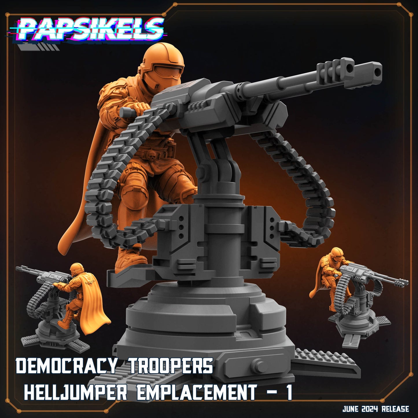 Democracy Troopers HellJumper Emplacement - v1 - With Trooper