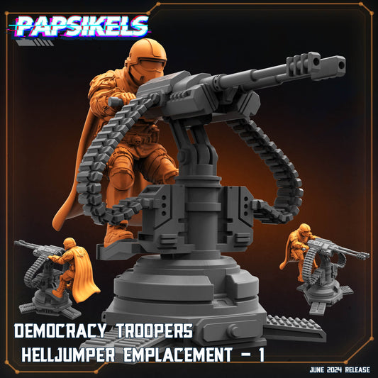 Democracy Troopers HellJumper Emplacement - v1 - With Trooper