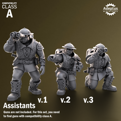 Heavy Weapons Team - Sunclaw Regiment - Set of 12 (heavy guns not included)