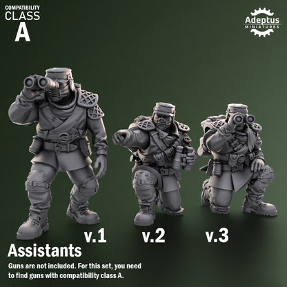 Heavy Weapons Team - Sunscorch Regiment - Set of 12 (heavy guns not included)