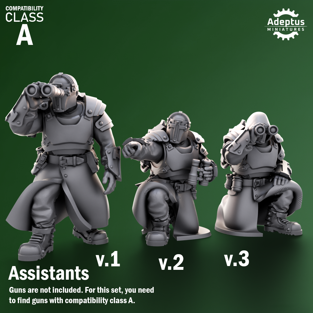 Heavy Weapons Team - Crusaders Covenant - Set of 12 (heavy guns not included)
