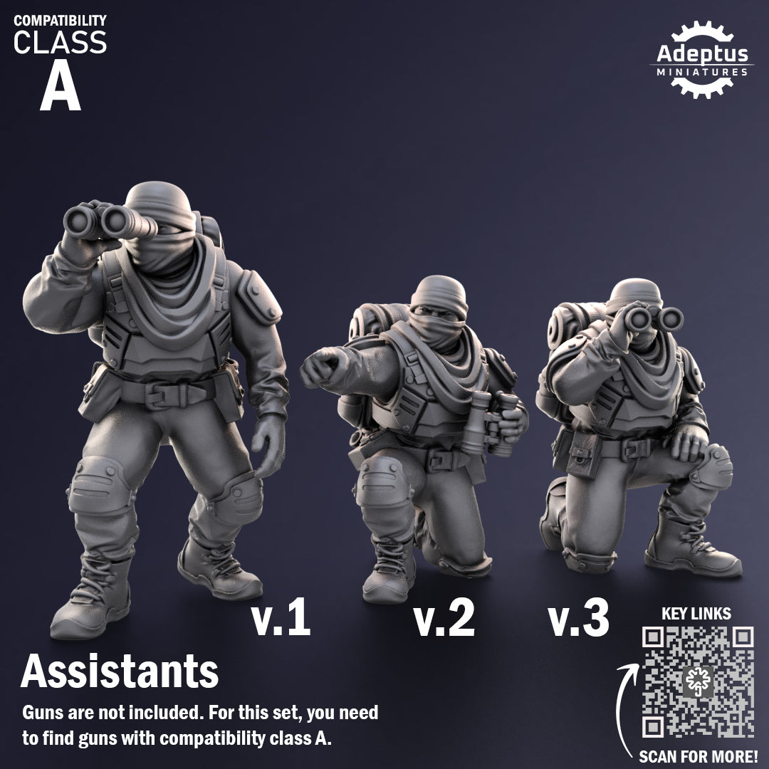 Heavy Weapons Team - Sandshroud Battalion - Set of 12 (heavy guns not included)