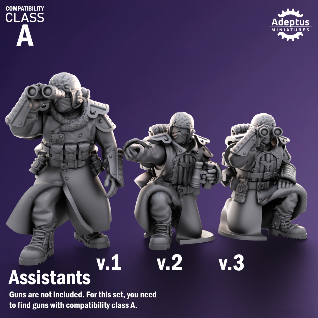 Heavy Weapons Team - Iceward Division - Set of 12 (heavy guns not included)