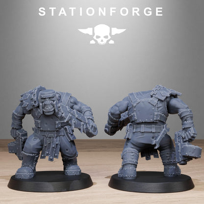 Orkaz Bros Infantry - Set of 10 | Grimdark | Sci-Fi Future | Tabletop Wargaming