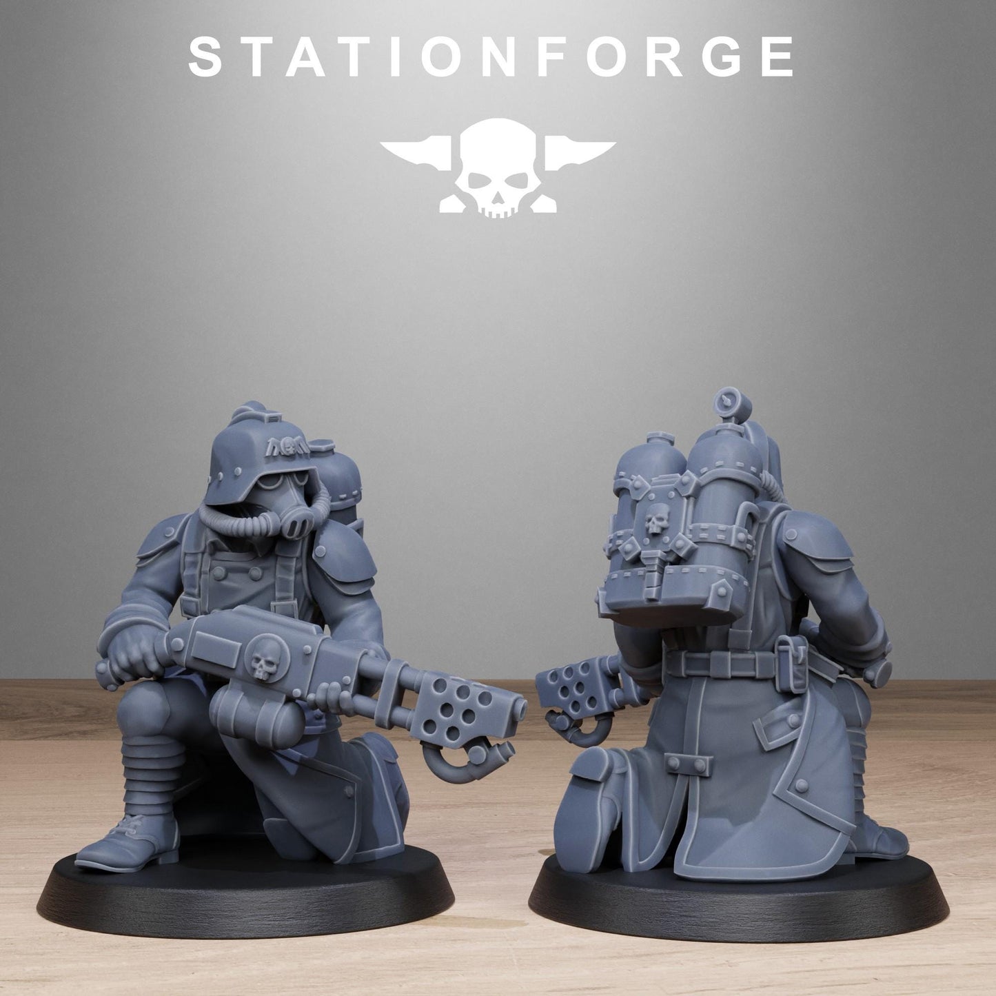 GrimGuard Flamers - Set of 10 | Grimdark | Sci-Fi Future | Tabletop Wargaming
