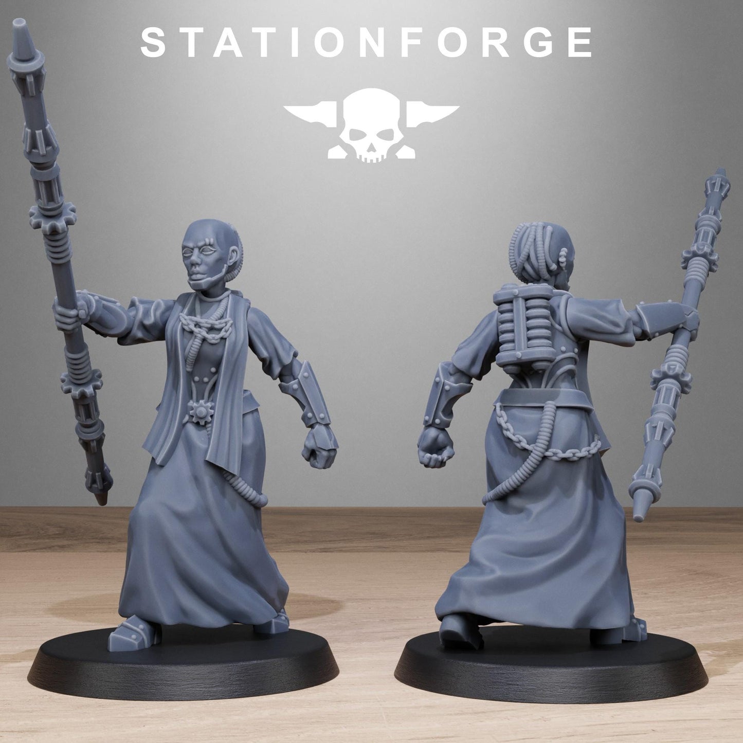 Scavenger Sister Priests - Set of 10 | Grimdark | Sci-Fi Future | Tabletop Wargaming