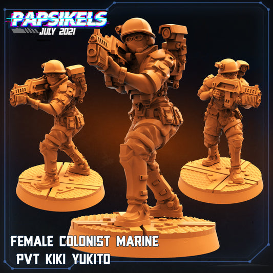 Female Colonist Marine PVT Kiki Yukito