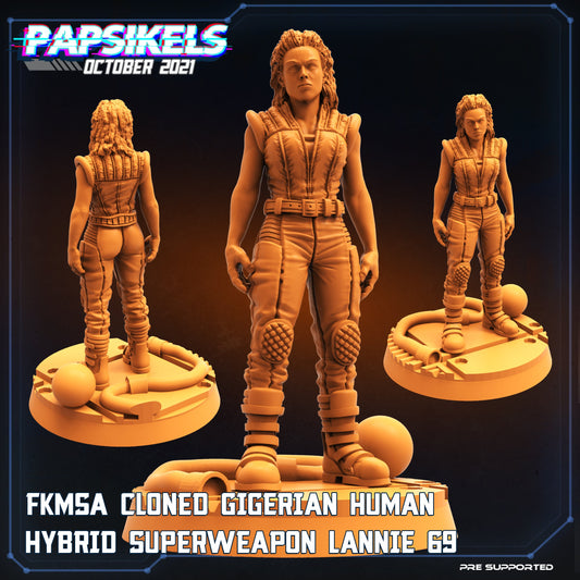 FKMSA Cloned Gigerian Human Hybrid Superweapon Lannie 69