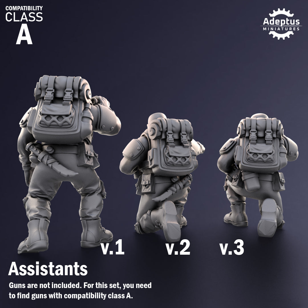 Heavy Weapons Team - Sandshroud Battalion - Set of 12 (heavy guns not included)