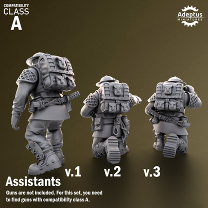 Heavy Weapons Team - Sunclaw Regiment - Set of 12 (heavy guns not included)