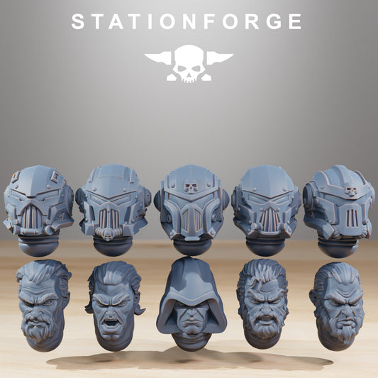 Socratis Crusaders - Set of 10 Heads