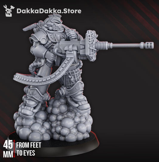 White Megalodon Warrior Depressor | Grimdark | Sci-Fi Future | Tabletop Wargaming