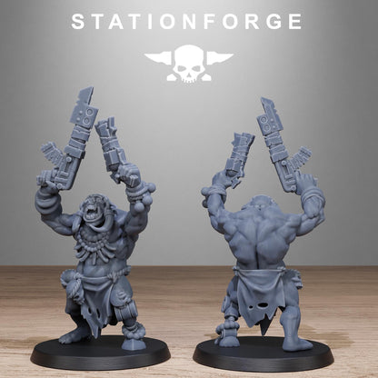 Orkaz Tribal Infantry - Set of 10 | Grimdark | Sci-Fi Future | Tabletop Wargaming