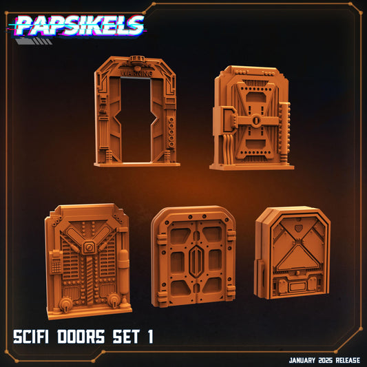 SciFi Door Set 1 - Set of 5