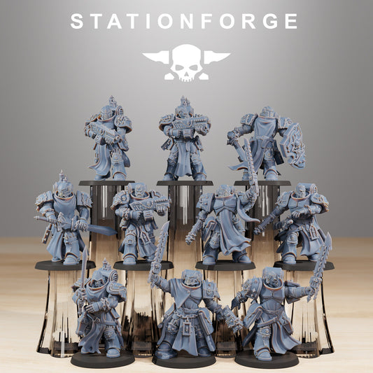 Socratis Crusaders - Set of 10 |  Wargame Proxy | Sci-Fi | Cyberpunk