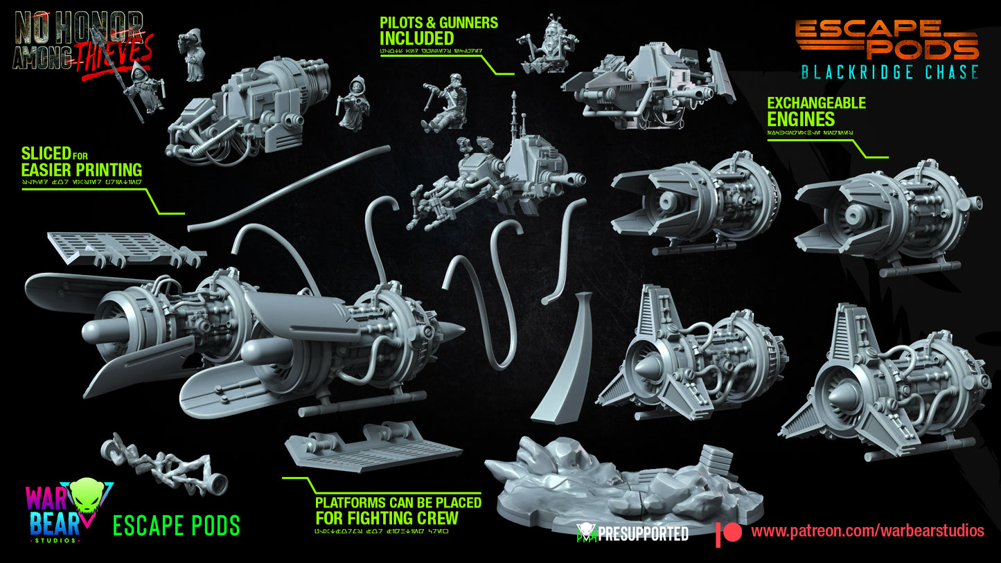 Blackridge Escape Pods - Set of 3