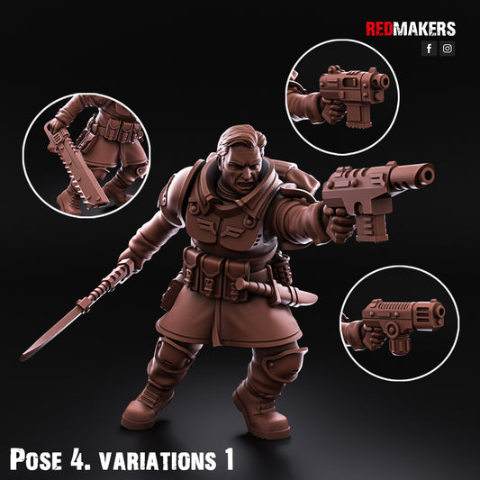 Shock Troops - Command Squad - Pose 4 - Set of 2