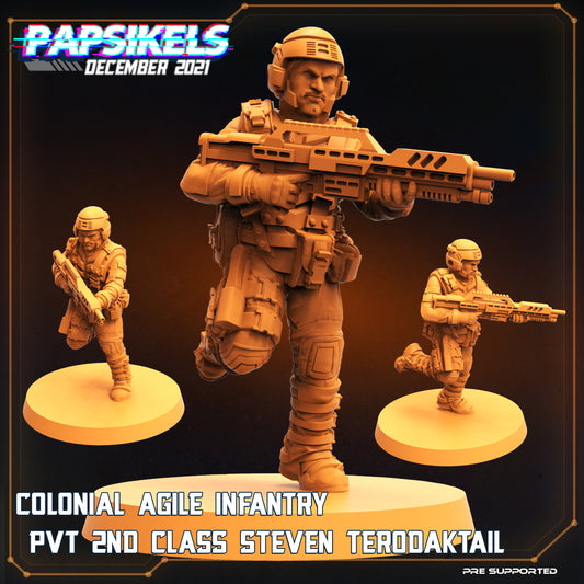 Colonial Agile Infantry PVT 2nd Class Steven Terodaktail