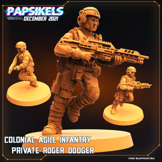 Colonial Agile Infantry Private Rodger Dodger