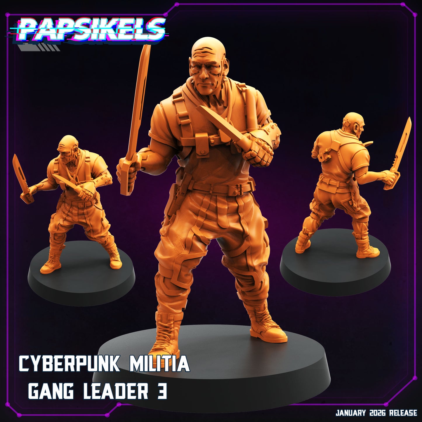 CyberPunk Militia Gang Leader 3