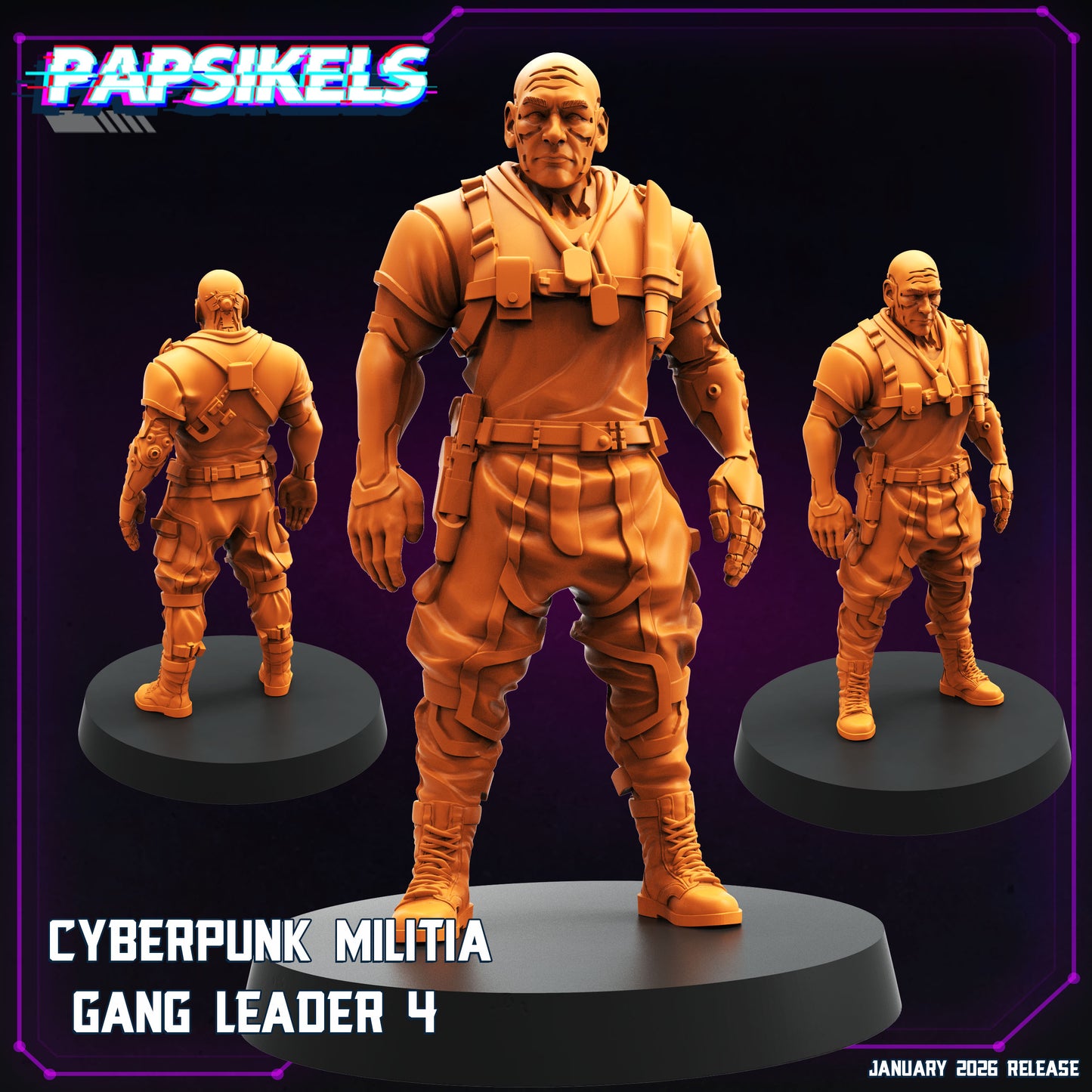 CyberPunk Militia Gang Leader 4