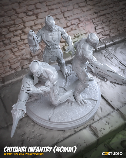 Chitauri Infantry - Set of 3