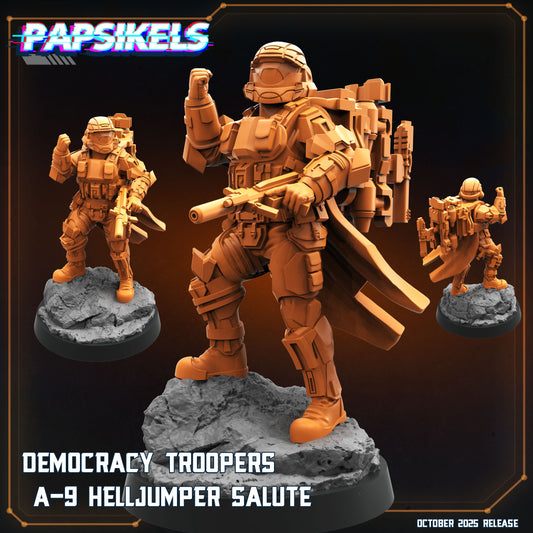 Democracy Troopers A9 Helljumper Salute