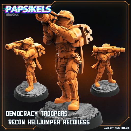 Democracy Troopers Recon Helljumper Recoiless