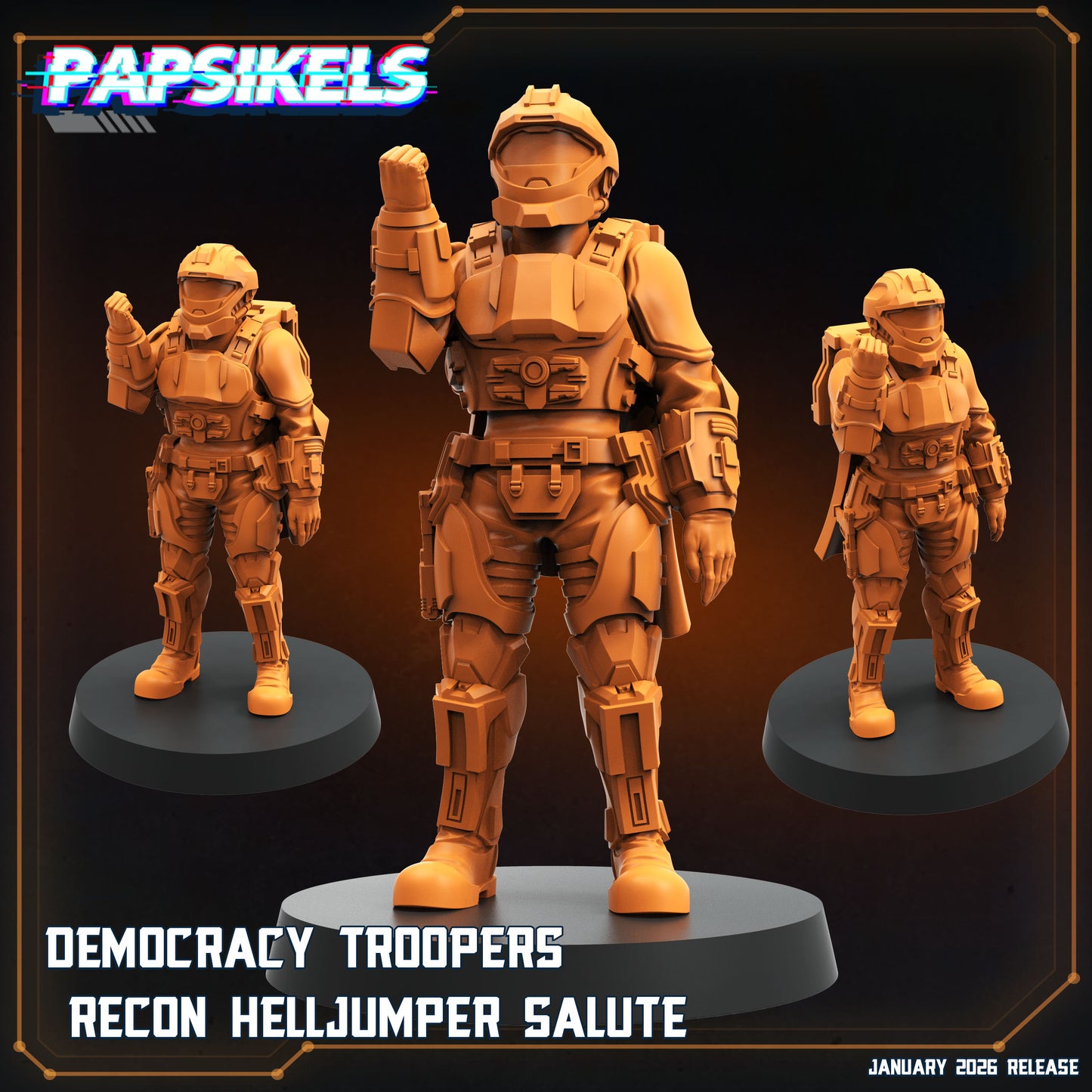 Democracy Troopers Recon Helljumper Salute