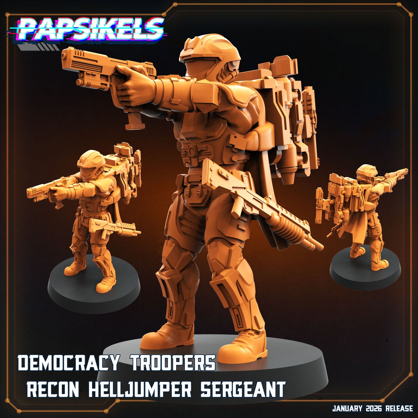 Democracy Troopers Recon Helljumper Sergeant