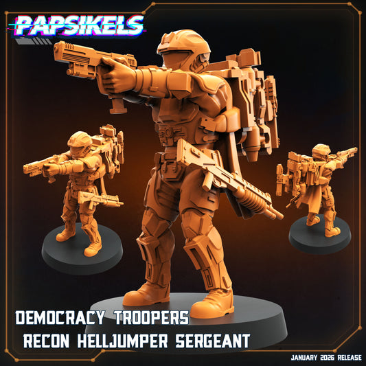 Democracy Troopers Recon Helljumper Sergeant