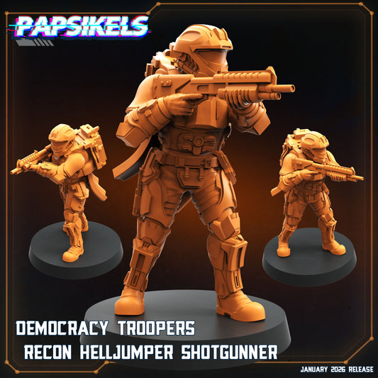 Democracy Troopers Recon Helljumper Shotgunner