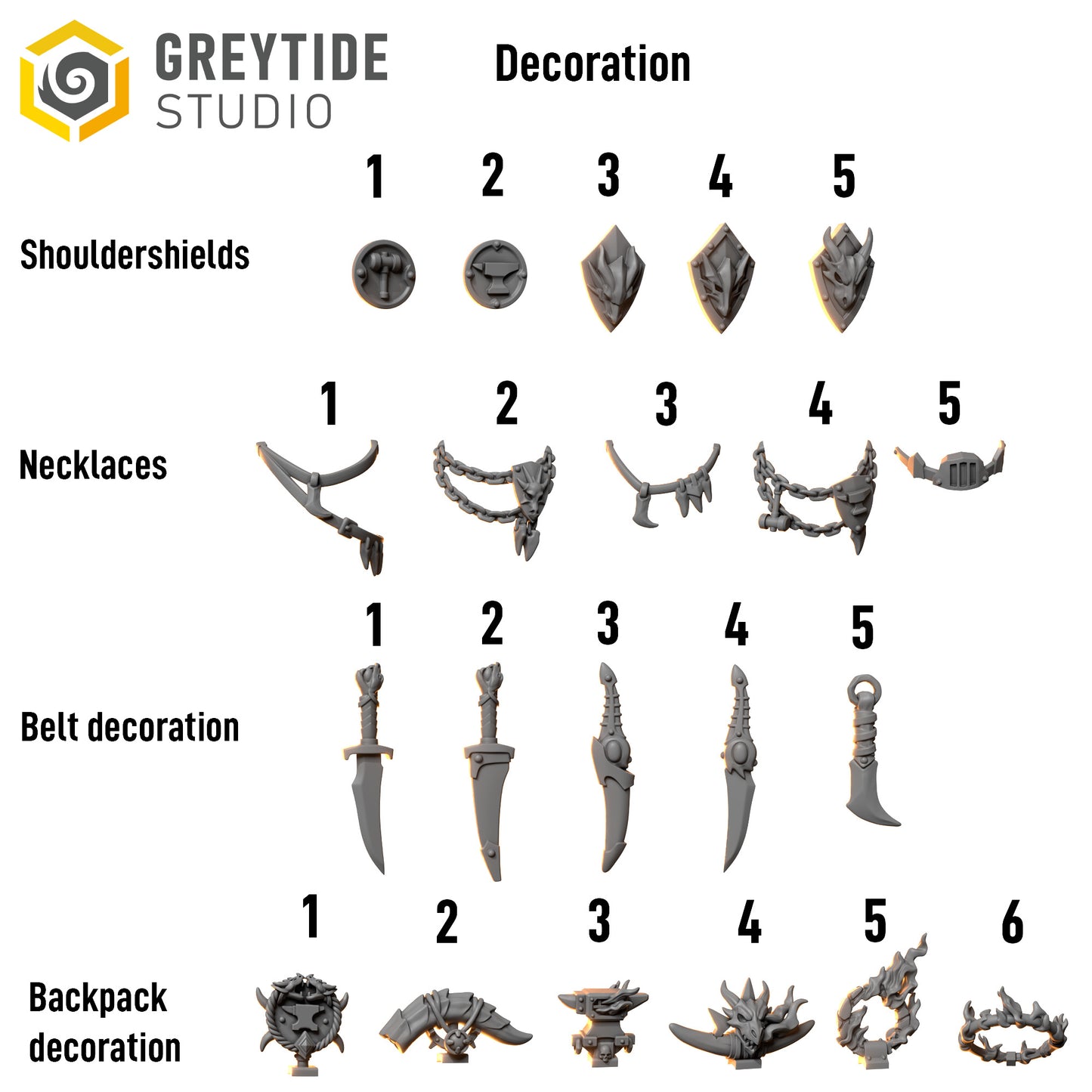 Bits - Anvil Warden Decorations - Set of 20